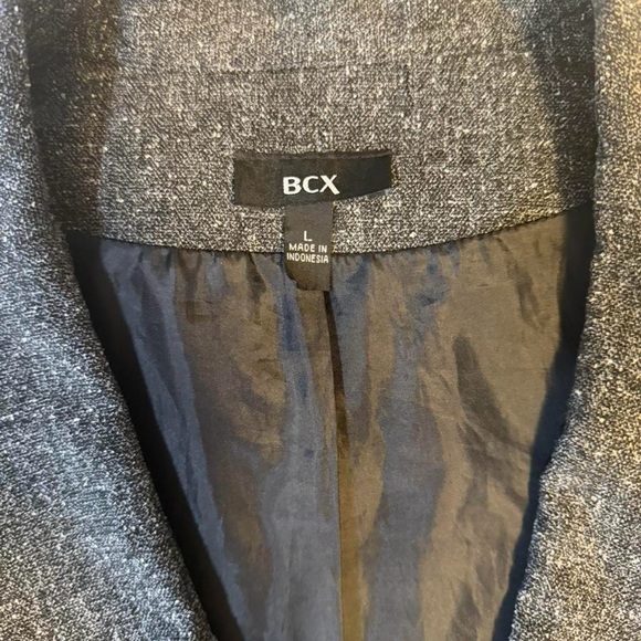 BCX Women's Gray Tweed Blazer Jacket - Picture 3 of 8